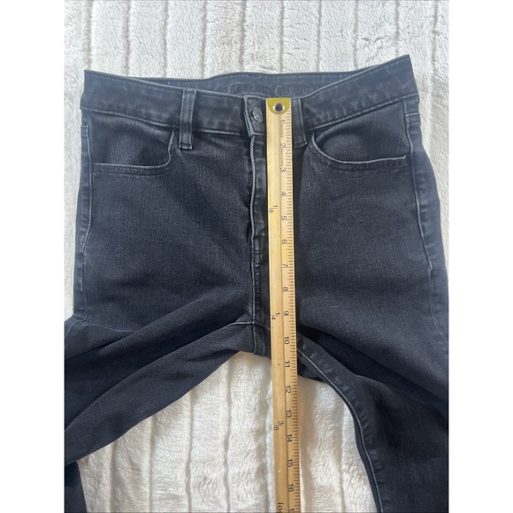 American Eagle Hi Rise Jegging Dream Stretch Size 6 Skinny Jeans Black - Picture 9 of 10